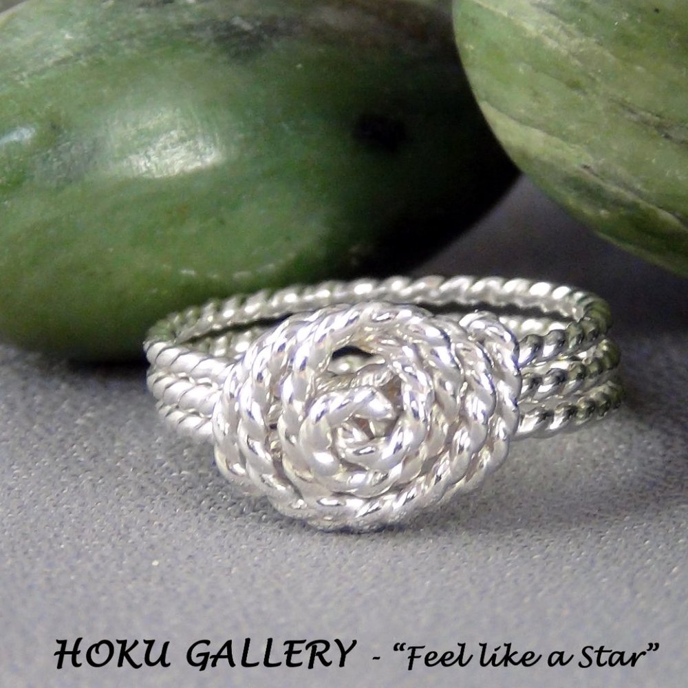NWOT 16ga Sterling Silver Rin, Handmade with Twisted Round Wire - Size 6.25
